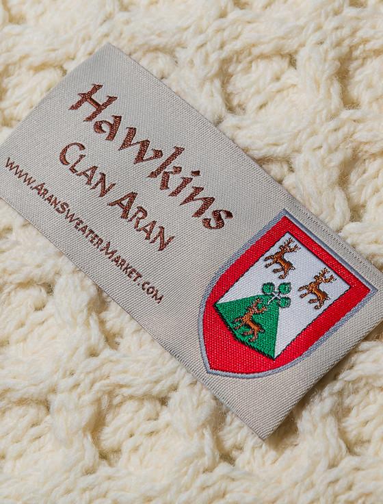 Aran Cashmere Hawkins Clan Aran Throw