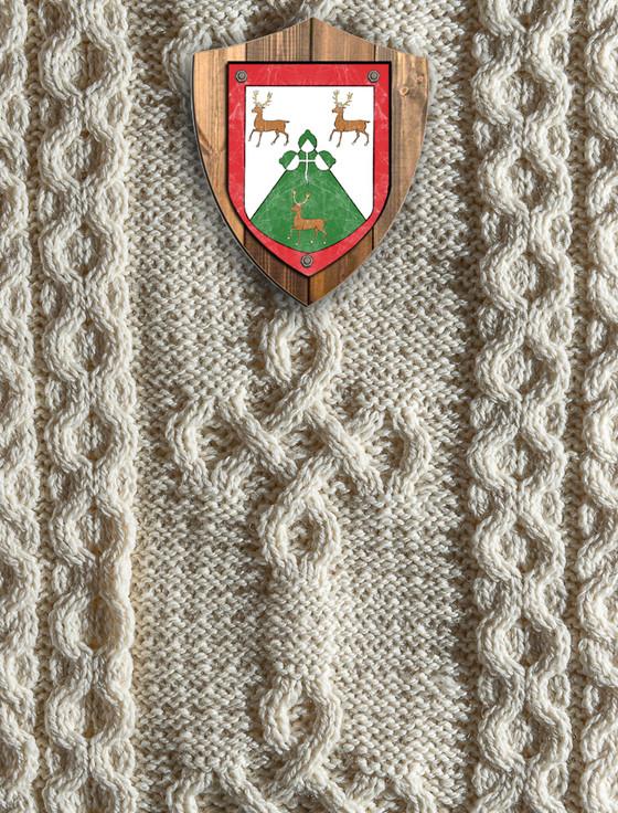 aran cashmere Hawkins Clan Aran Throw