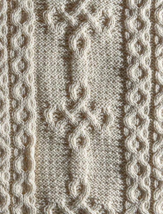 Aran Cashmere Hawkins Clan Scarf