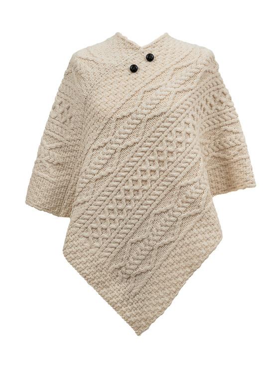aran cashmere Hayes Clan Aran Poncho