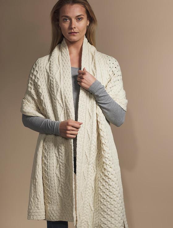 Aran Cashmere Hayes Clan Aran Wrap