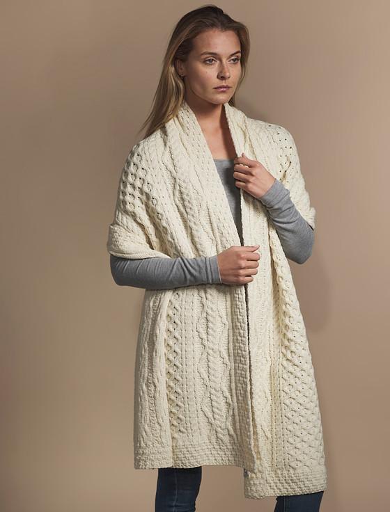 Aran Cashmere Hayes Clan Aran Wrap