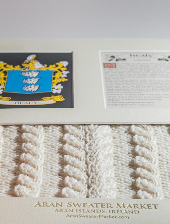Aran Cashmere Healy Clan Aran & History Display
