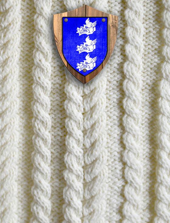 Aran Cashmere Healy Clan Aran Throw