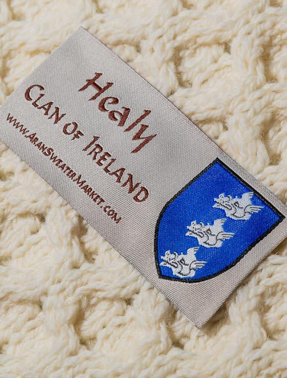 Aran Cashmere Healy Clan Scarf