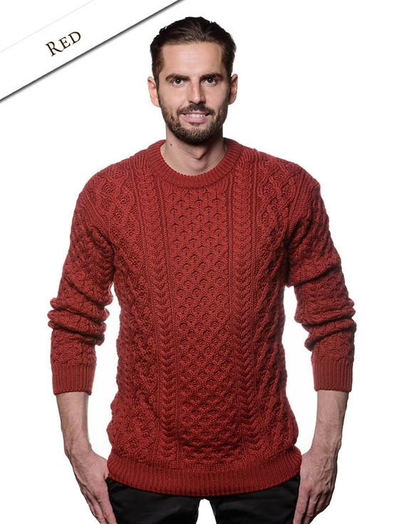Aran Cashmere Heavyweight Merino Wool Aran Sweater‎‎‎‎