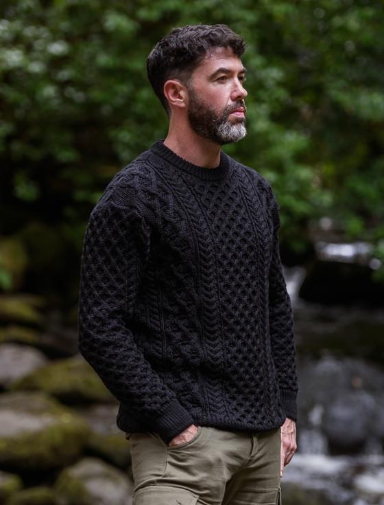 Aran Cashmere Heavyweight Merino Wool Aran Sweater