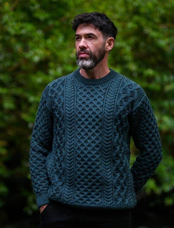 Aran Cashmere Heavyweight Merino Wool Aran Sweater
