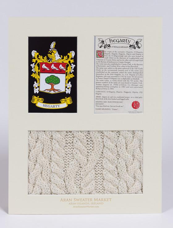 Aran Cashmere Hegarty Clan Aran & History Display