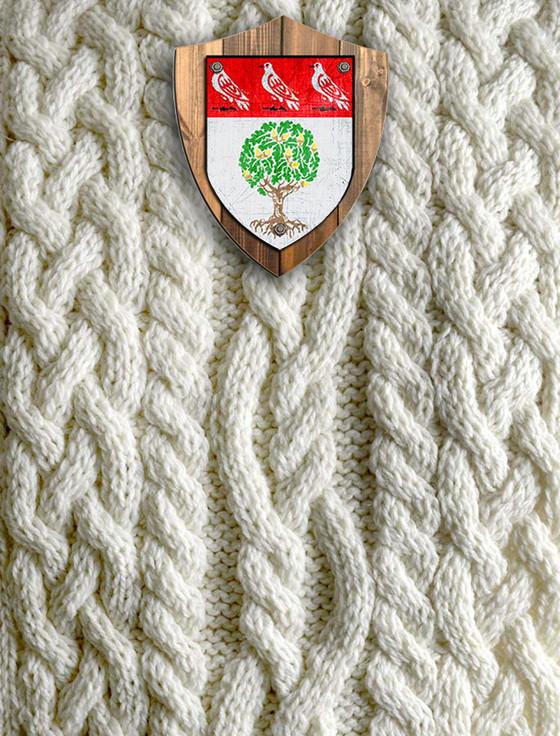 Aran Cashmere Hegarty Clan Aran Throw