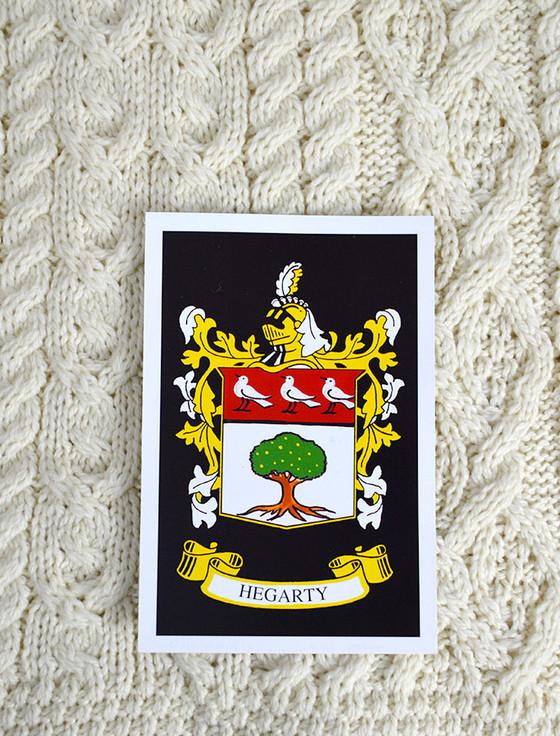 aran cashmere Hegarty Clan Aran Throw
