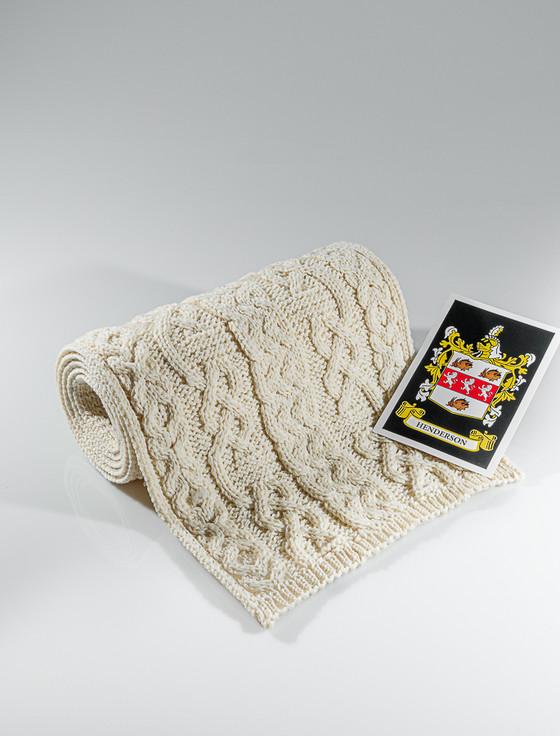 aran cashmere Henderson Clan Scarf