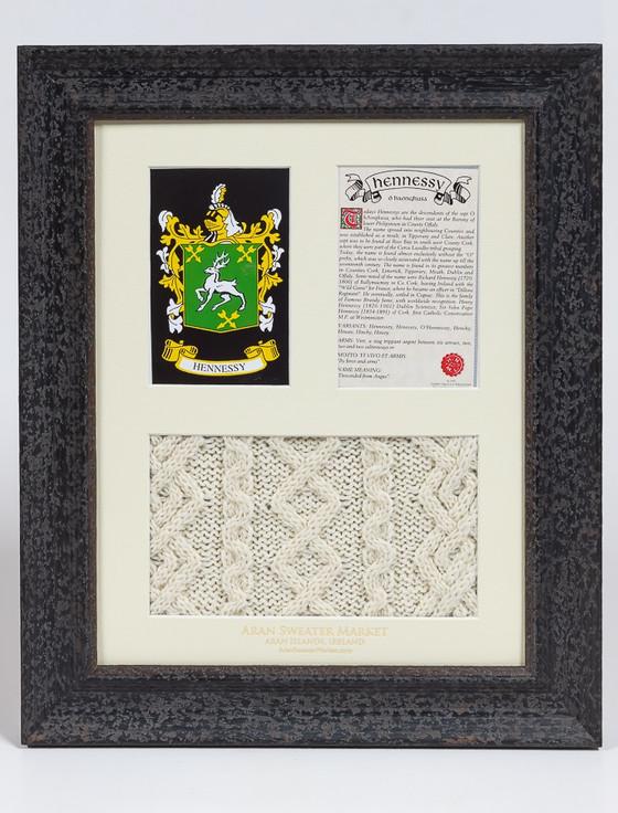 aran cashmere Hennessy Clan Aran & History Display