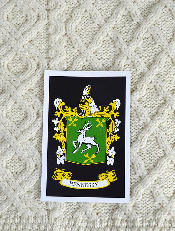 aran cashmere Hennessy Clan Aran Throw
