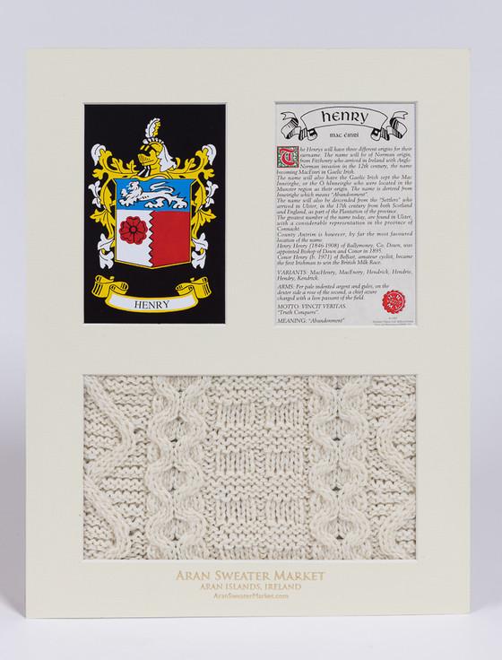 Aran Cashmere Henry Clan Aran & History Display