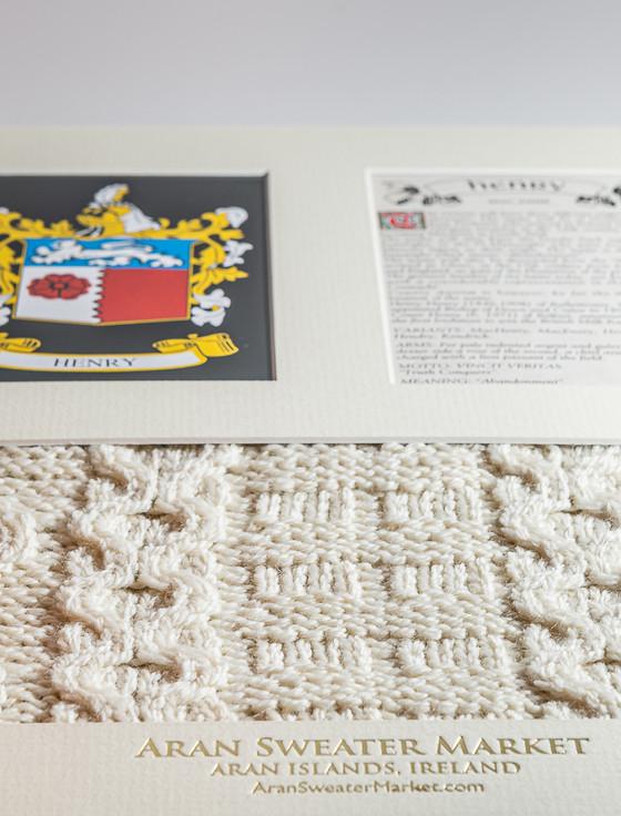 Aran Cashmere Henry Clan Aran & History Display