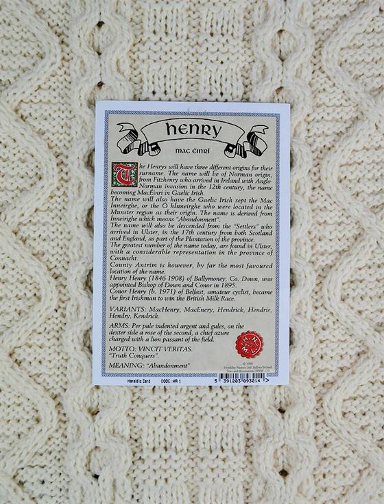 Aran Cashmere Henry Clan Aran Throw