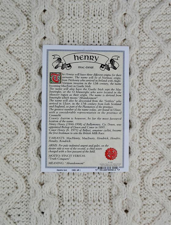 Aran Cashmere Henry Clan Scarf