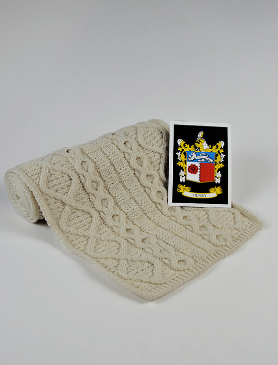 aran cashmere Henry Clan Scarf
