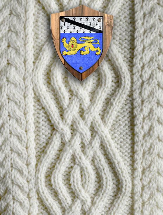 Aran Cashmere Hickey Clan Aran Throw