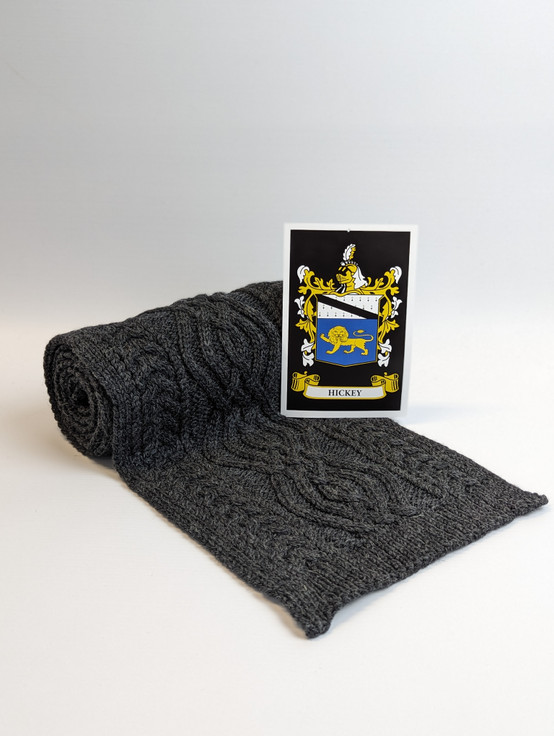 Aran Cashmere Hickey Clan Scarf