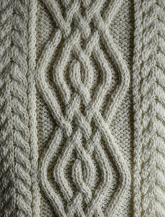 Aran Cashmere Hickey Clan Scarf