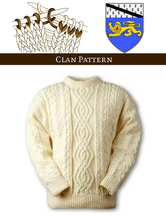 aran cashmere Hickey Knitting Pattern