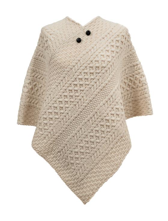 aran cashmere Higgins Clan Aran Poncho