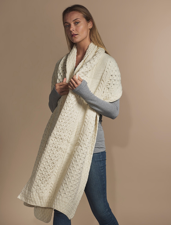 Aran Cashmere Higgins Clan Aran Wrap