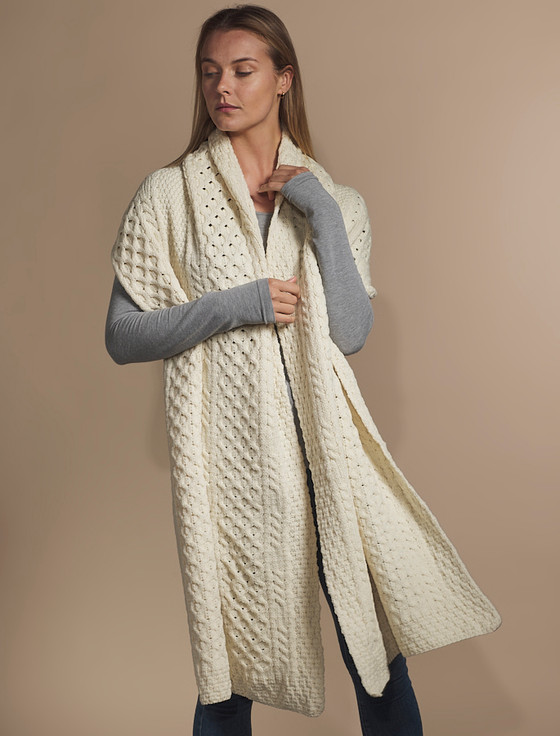Aran Cashmere Higgins Clan Aran Wrap
