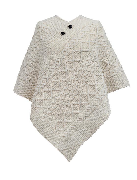 aran cashmere Hill Clan Aran Poncho