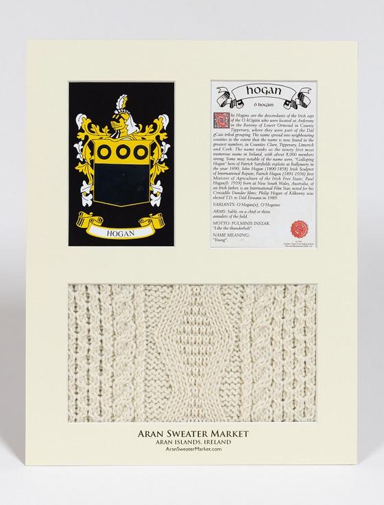 Aran Cashmere Hogan Clan Aran & History Display