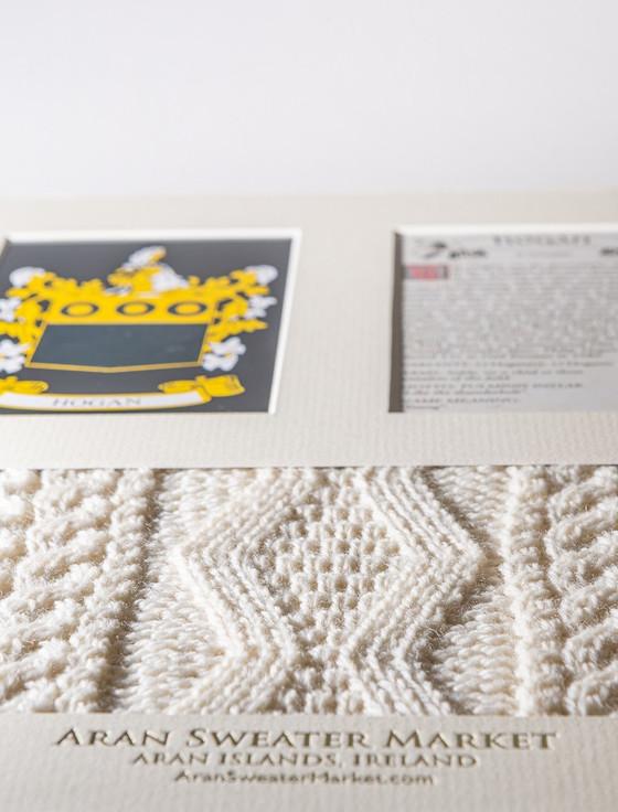 Aran Cashmere Hogan Clan Aran & History Display