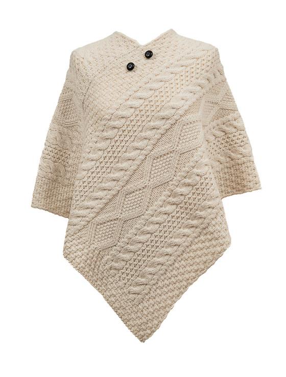 aran cashmere Hogan Clan Aran Poncho