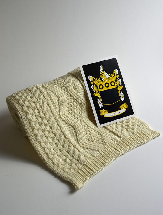 aran cashmere Hogan Clan Scarf