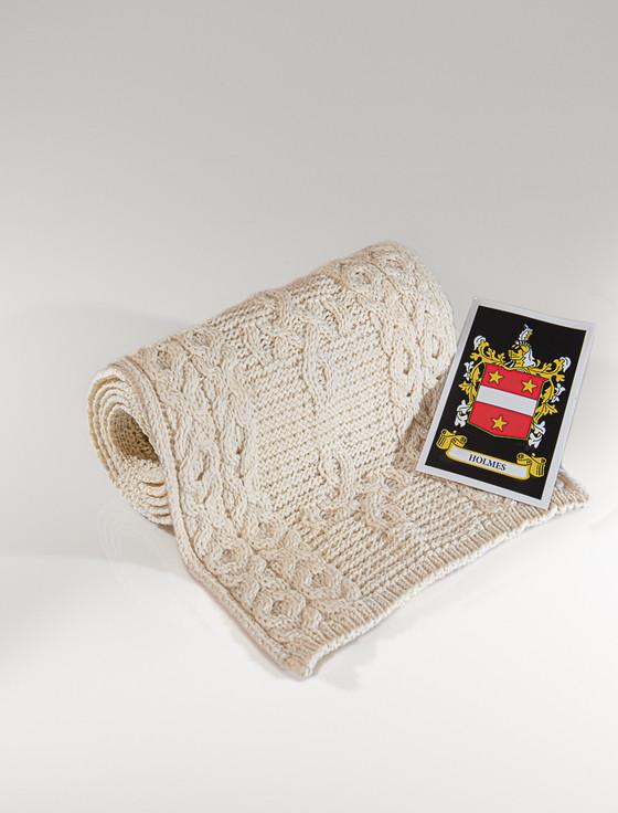 aran cashmere Holmes Clan Scarf