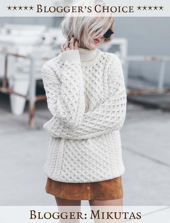 Aran Cashmere Honeycomb Turtleneck Aran Sweater‎