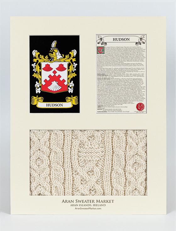 Aran Cashmere Hudson Clan Aran & History Display
