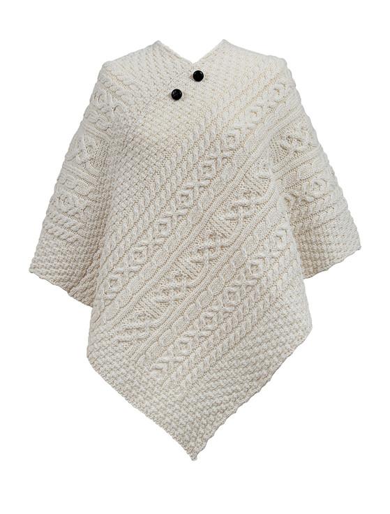 aran cashmere Hudson Clan Aran Poncho