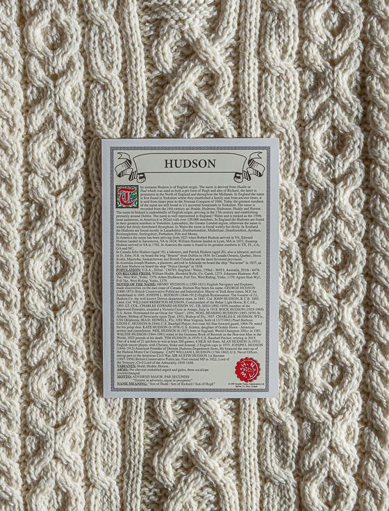 Aran Cashmere Hudson Clan Aran Throw