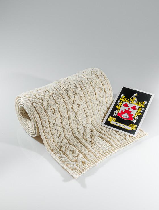 aran cashmere Hudson Clan Scarf