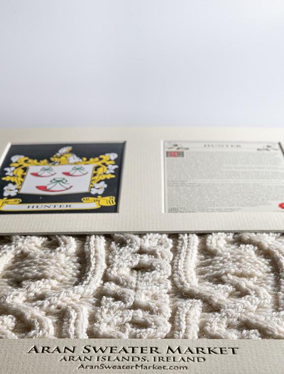Aran Cashmere Hunter Clan Aran & History Display