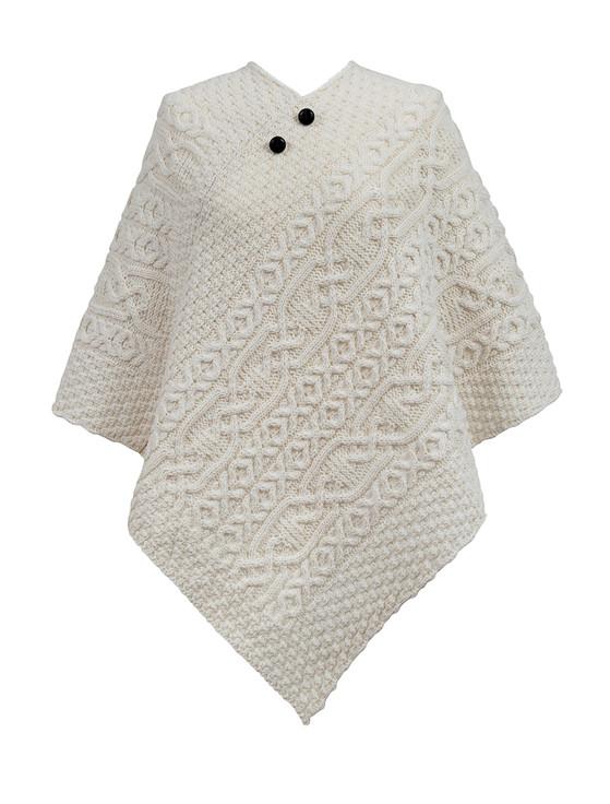 aran cashmere Hunter Clan Aran Poncho