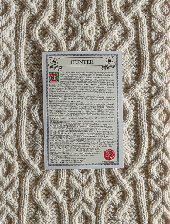 Aran Cashmere Hunter Clan Aran Throw