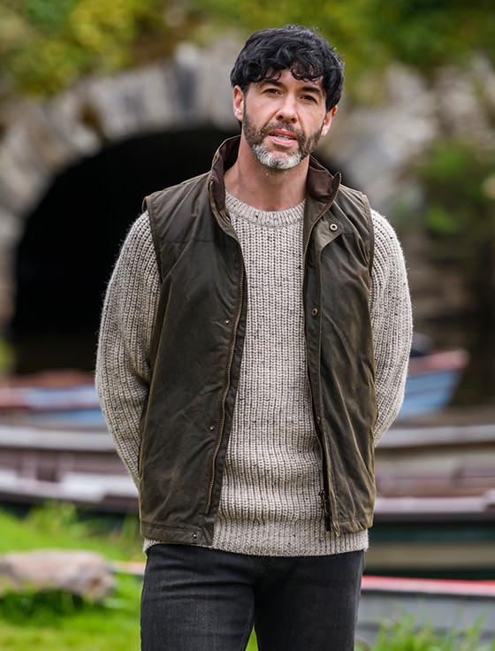 Aran Cashmere ‎Irish Fish‎ermans Ribb‎ed Sweater‎‎‎‎‎