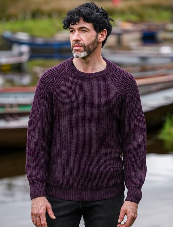 aran cashmere ‎Irish Fisherm‎ans Ribb‎ed Sweater‎‎‎‎‎