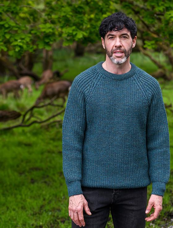 aran cashmere ‎Irish Fisherma‎ns Ribb‎ed Sweater‎‎‎‎‎
