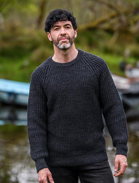 Aran Cashmere ‎Irish Fisherman‎s Ribb‎ed Sweater‎‎‎‎‎