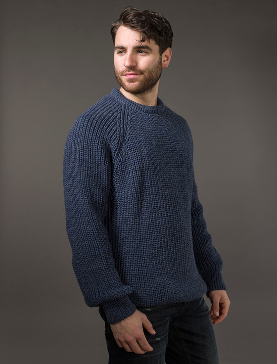 Aran Cashmere Irish Fishermans Ribb‎ed Sw‎eater‎‎‎‎‎