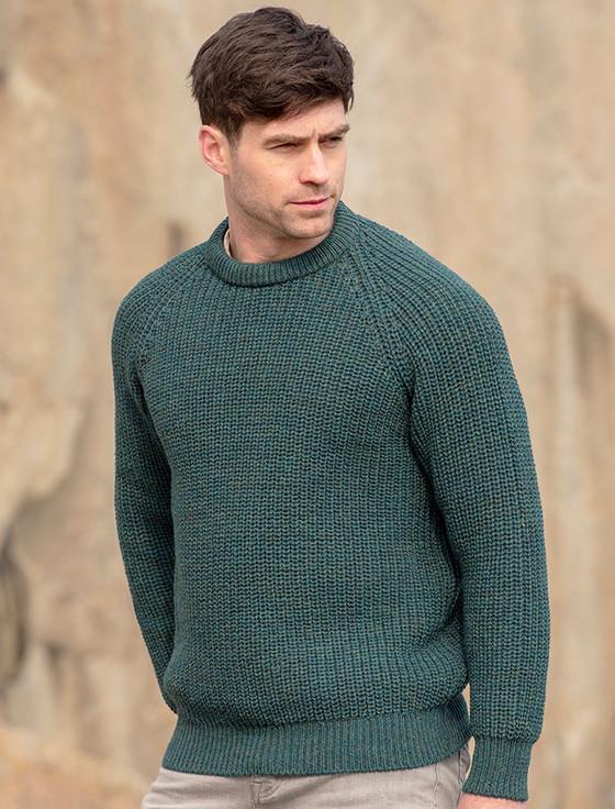 Aran Cashmere Irish Fishermans Ribbed Sweater
